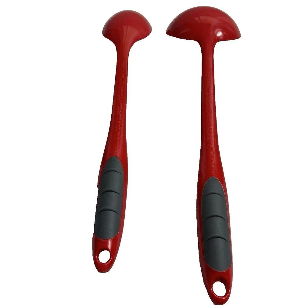 Betty Crocker Red Melamine Large Serving Spoon and Ladle 13.5
